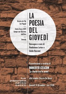 Scopri di più sull'articolo La poesia del giovedì – Venezia – Roberto Cescon