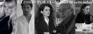 Scopri di più sull'articolo 5 libri 5 poeti – milano 10 settembre