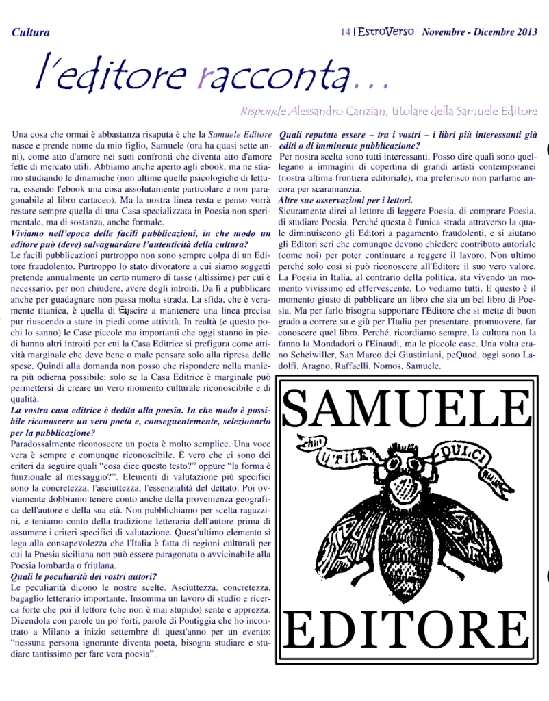 Scopri di più sull'articolo da “L’Estroverso” – novembre 2013