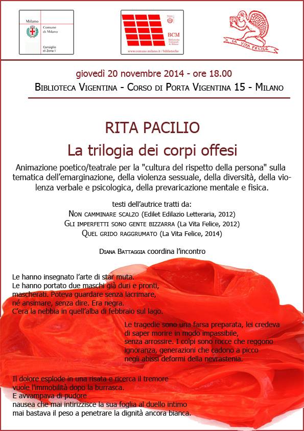 Scopri di più sull'articolo LA TRILOGIA DEI CORPI OFFESI – Milano 20 novembre