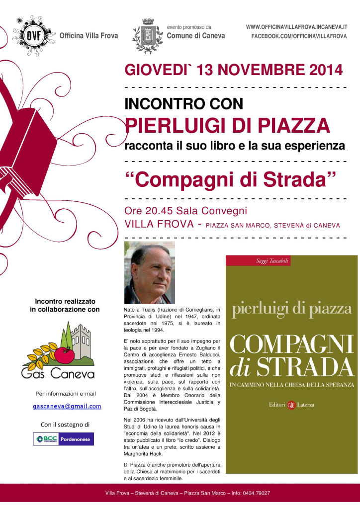 Scopri di più sull'articolo Compagni di strada – Caneva 13 novembre