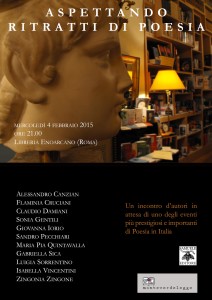 Scopri di più sull'articolo Aspettando Ritratti di Poesia – Roma 4 febbraio