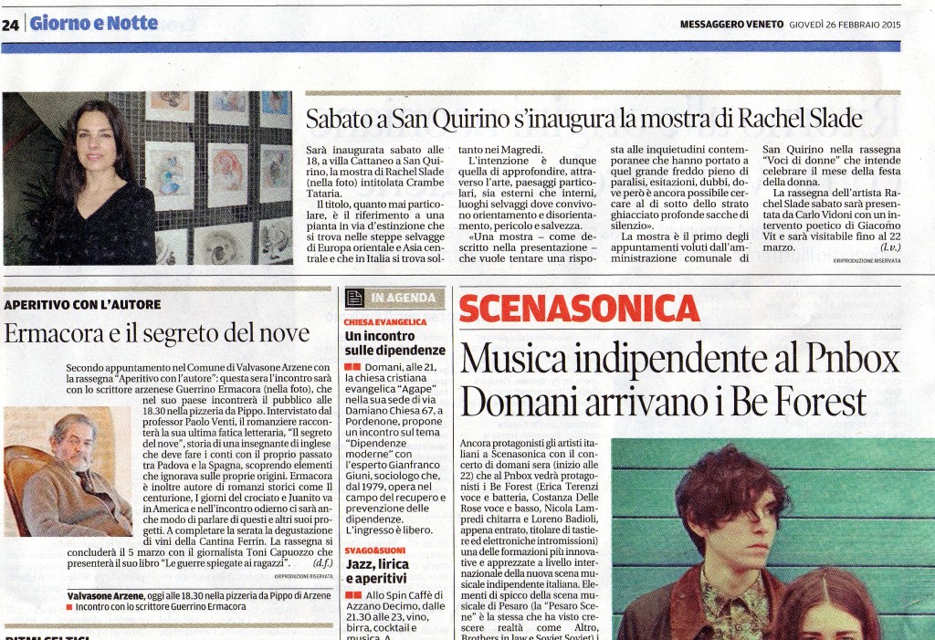 Scopri di più sull'articolo dal Messaggero Veneto del 26 febbraio