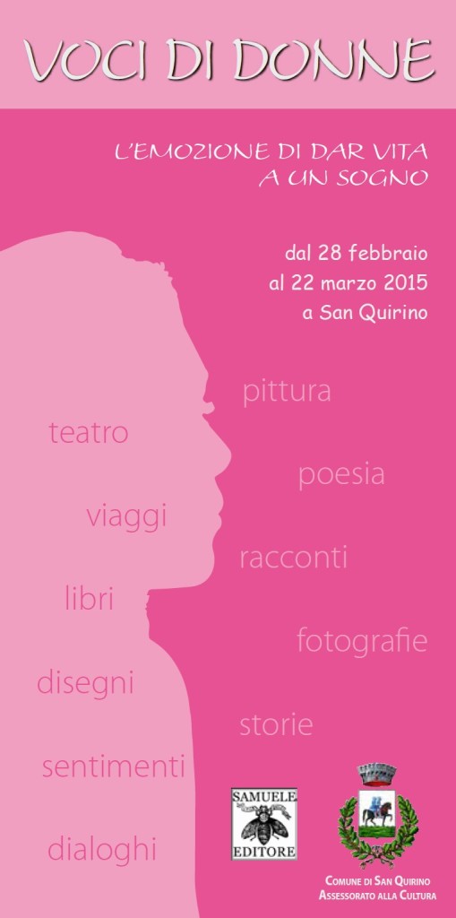 Scopri di più sull'articolo VOCI DI DONNE – 28 febbraio / 22 marzo 2015