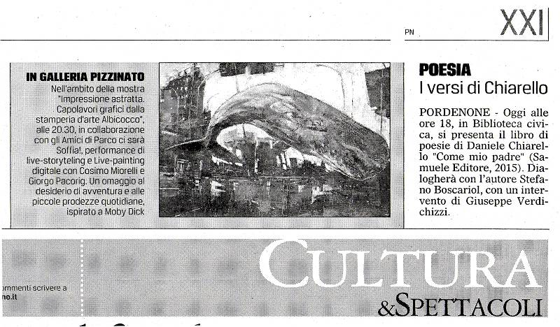 Scopri di più sull'articolo Rassegna Stampa “Come mio padre” – 16 dicembre