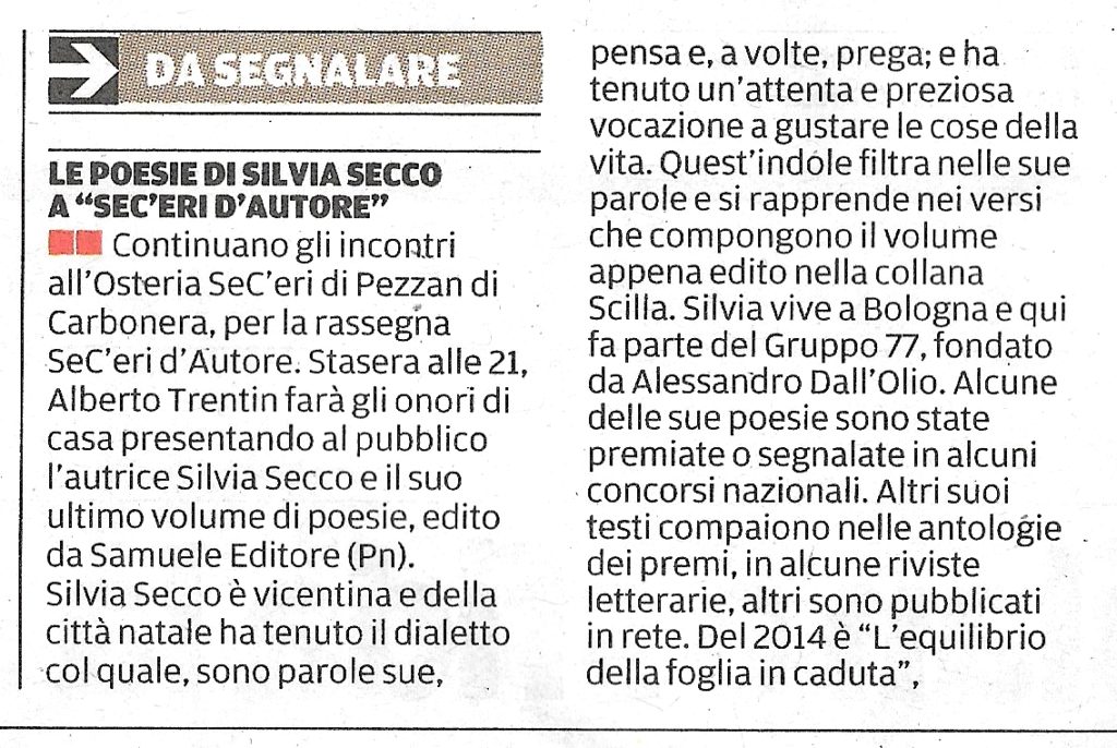 Scopri di più sull'articolo da La Tribuna di Treviso del 13 dicembre