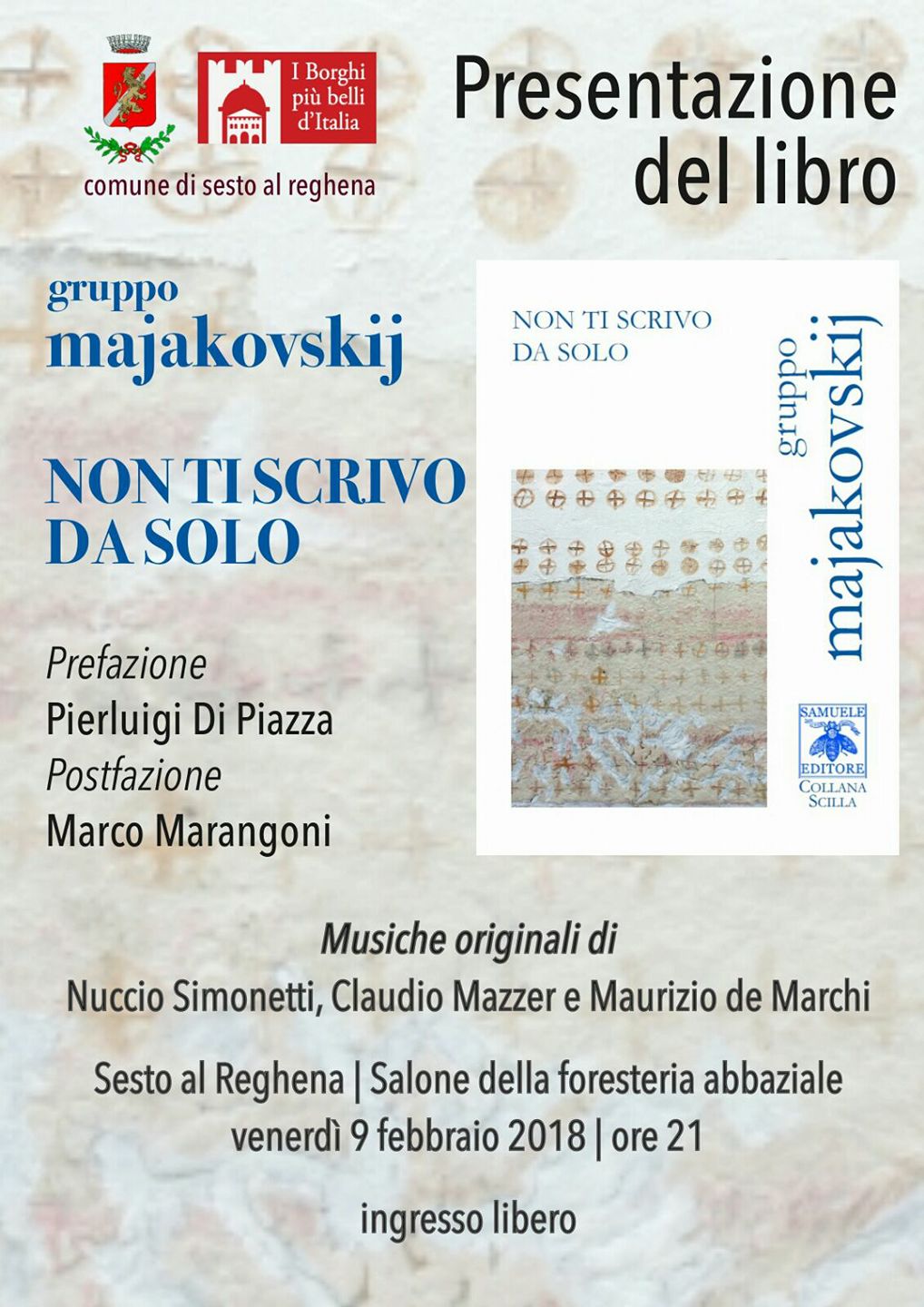 Scopri di più sull'articolo “Non ti scrivo da solo” a Sesto al Reghena – 9 febbraio