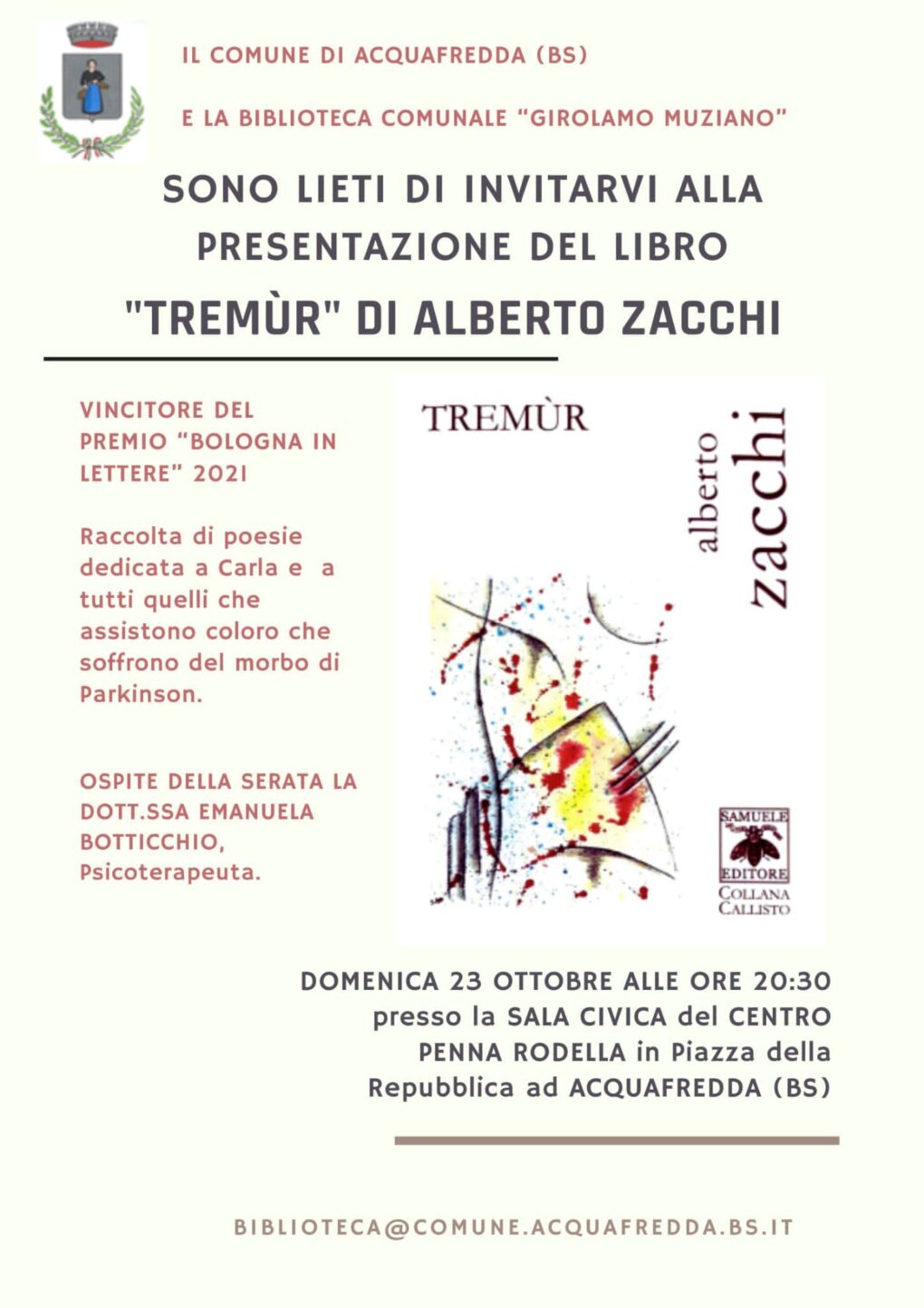 Scopri di più sull'articolo Tremùr ad Acquafredda, Bs – 23 ottobre