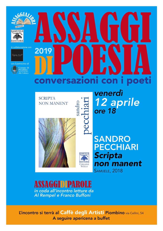Al momento stai visualizzando Sandro Pecchiari ad Assaggi di Poesia 2019