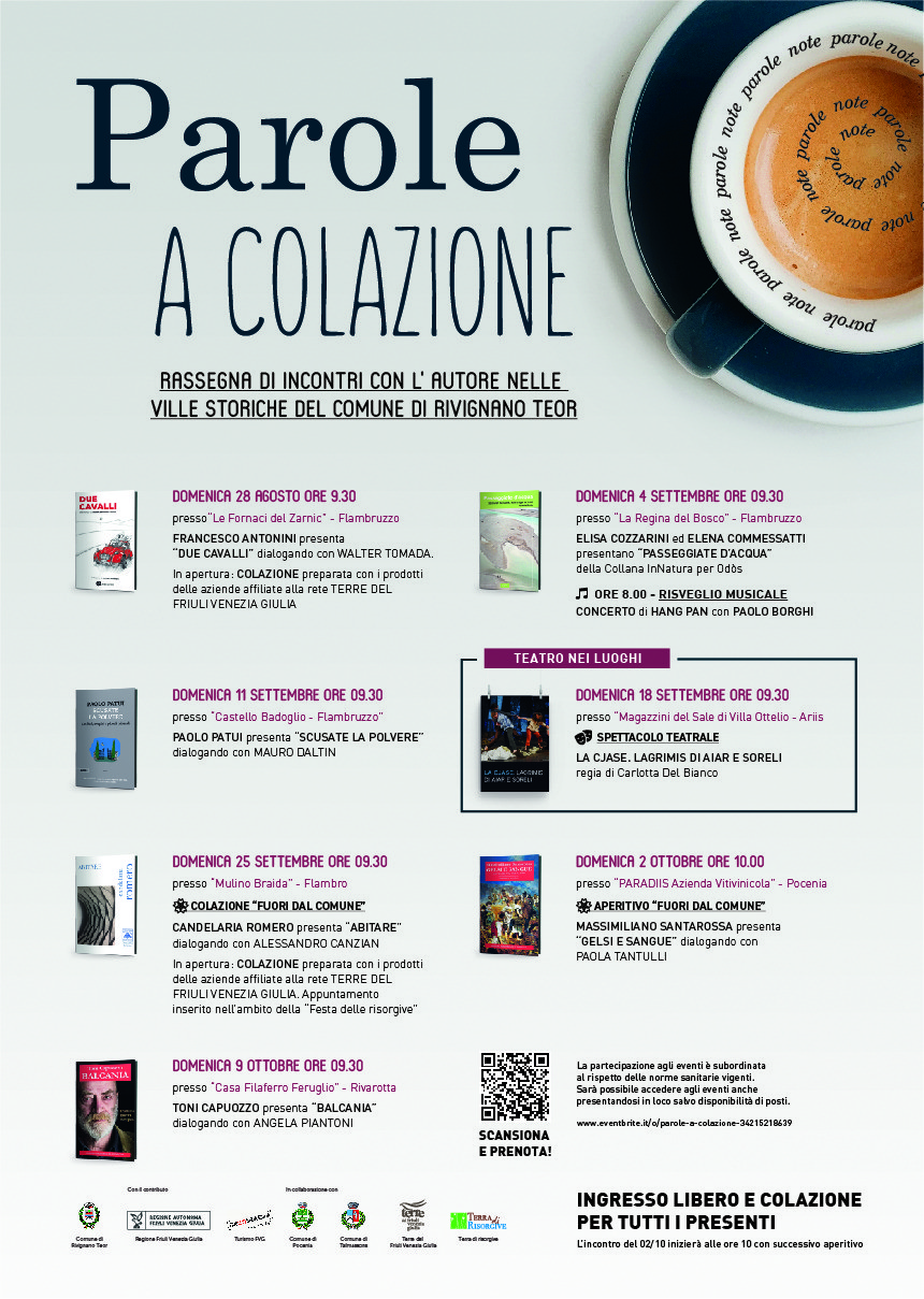 Al momento stai visualizzando Abitare a Parole a colazione – Rivignano Teor, 25 settembre