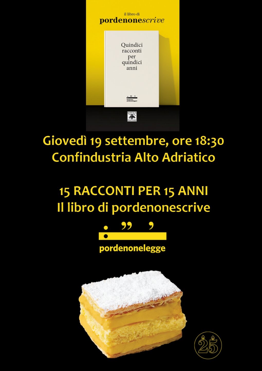 Scopri di più sull'articolo 15 racconti per 15 anni. Il libro di pordenonescrive a Pordenonelegge – 19 settembre