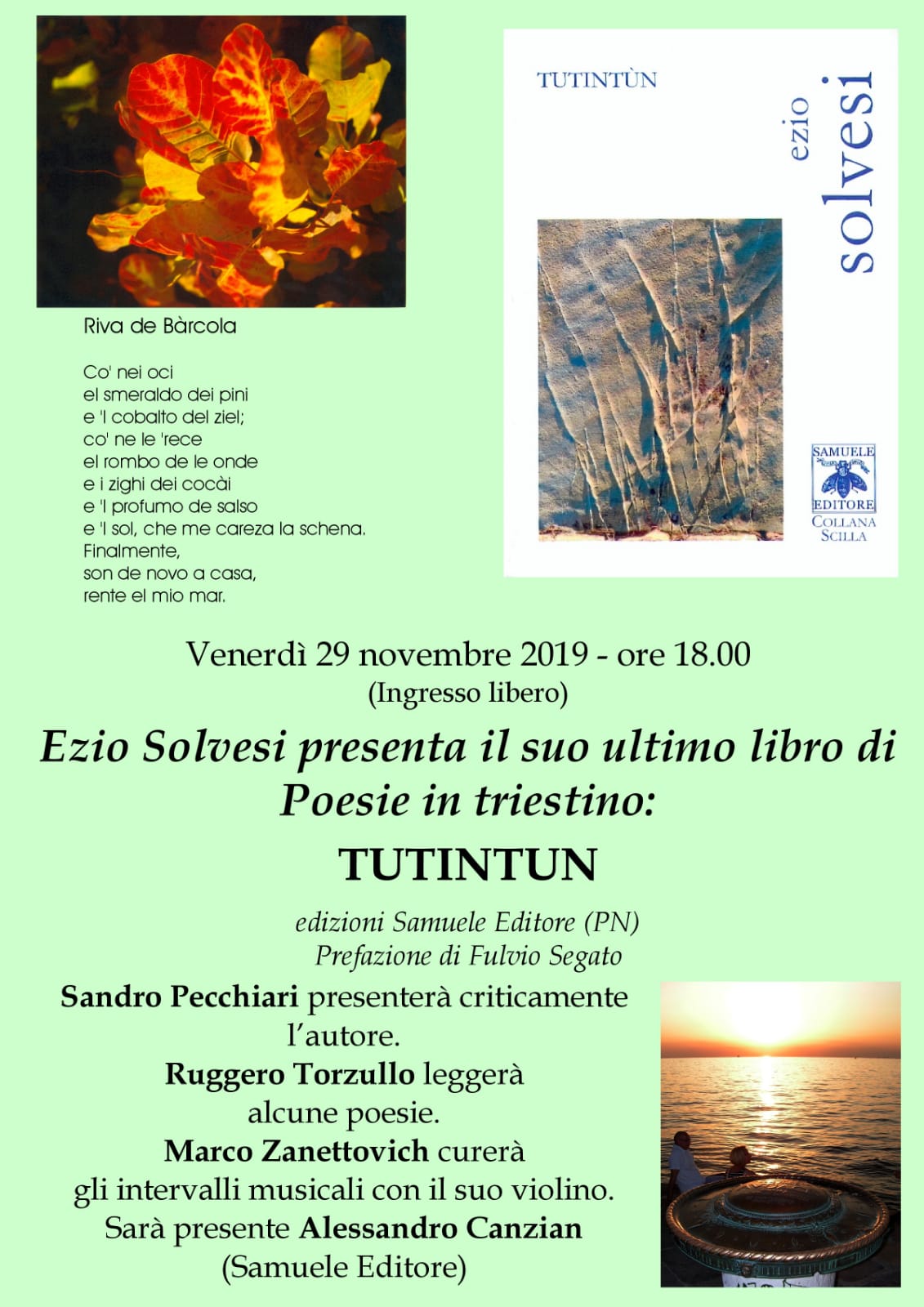 Al momento stai visualizzando Tutintun a Trieste – 29 novembre