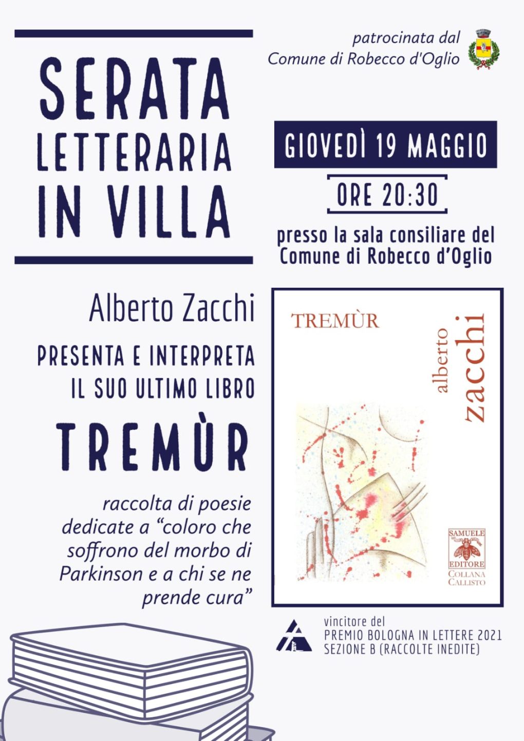 Scopri di più sull'articolo Tremùr a Serata letteraria in Villa – 19 maggio