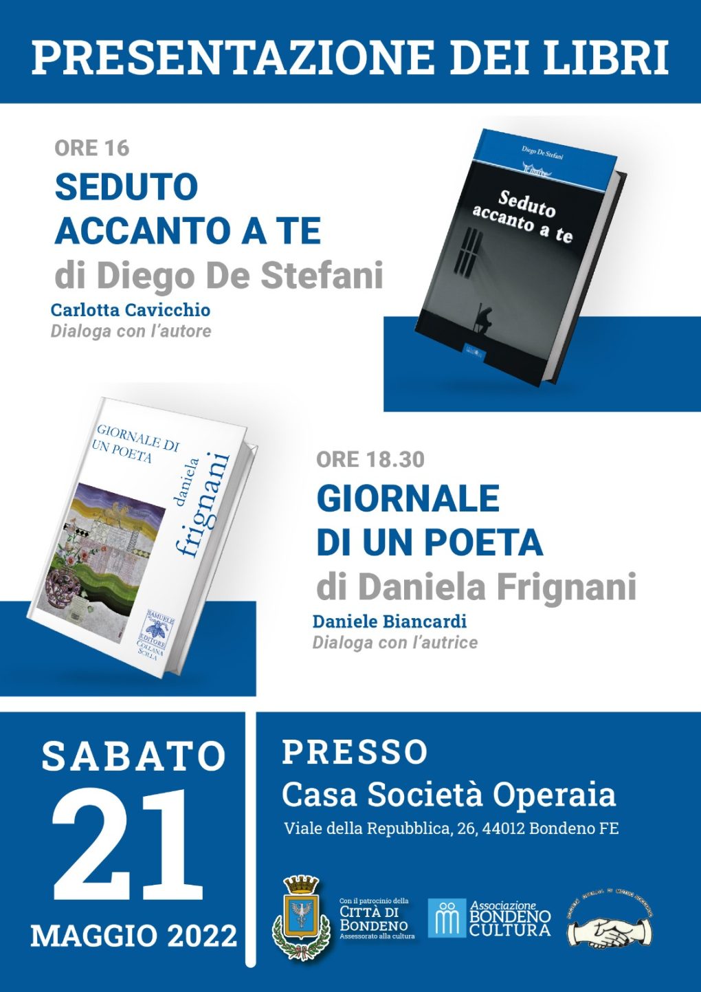 Scopri di più sull'articolo Giornale di un poeta a Bondeno (FE) – 21 maggio
