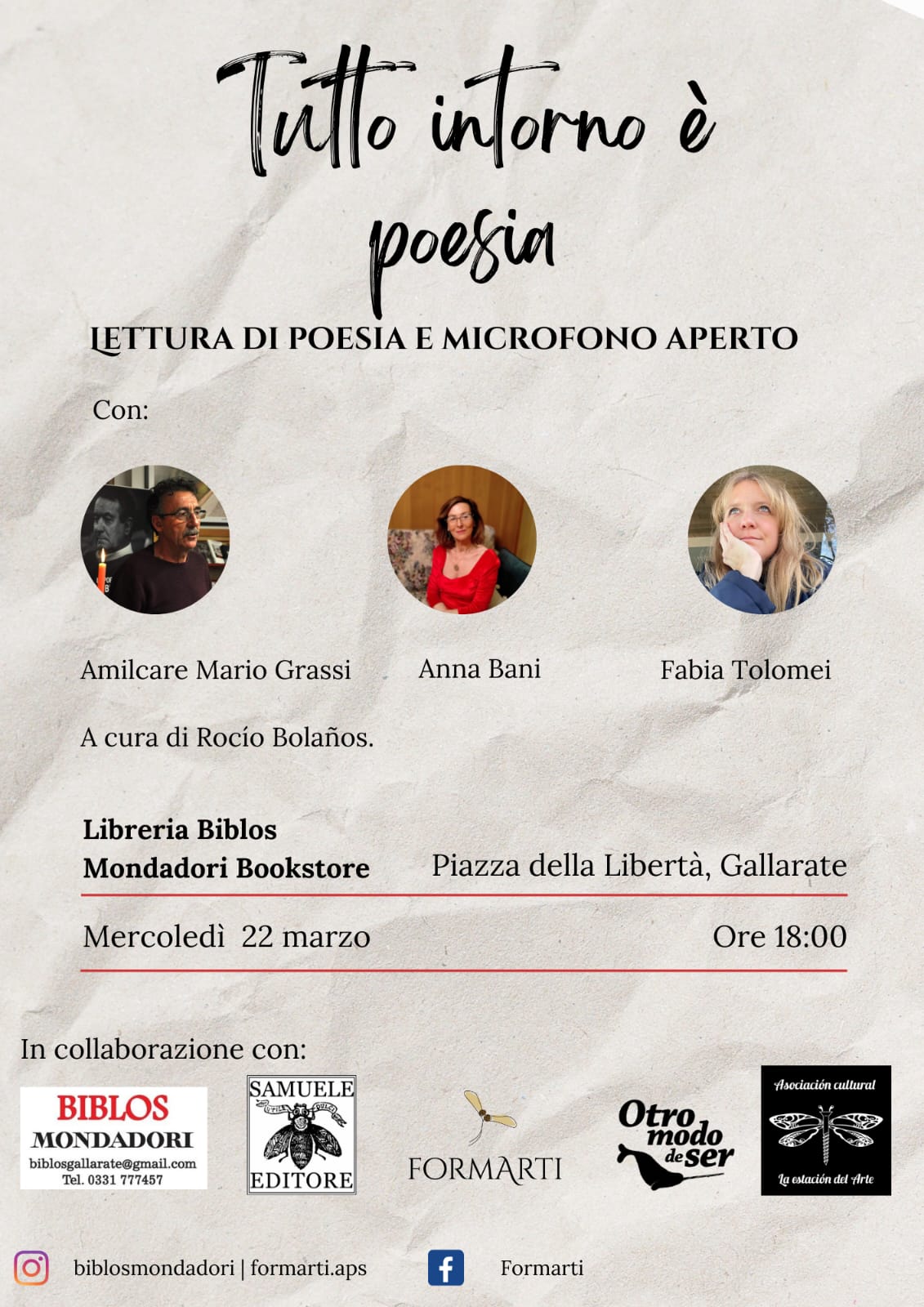 Al momento stai visualizzando Tutto intorno è poesia – 22 marzo