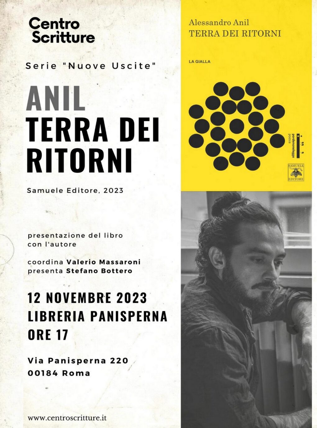 Scopri di più sull'articolo Terra dei ritorni a Roma – 12 novembre