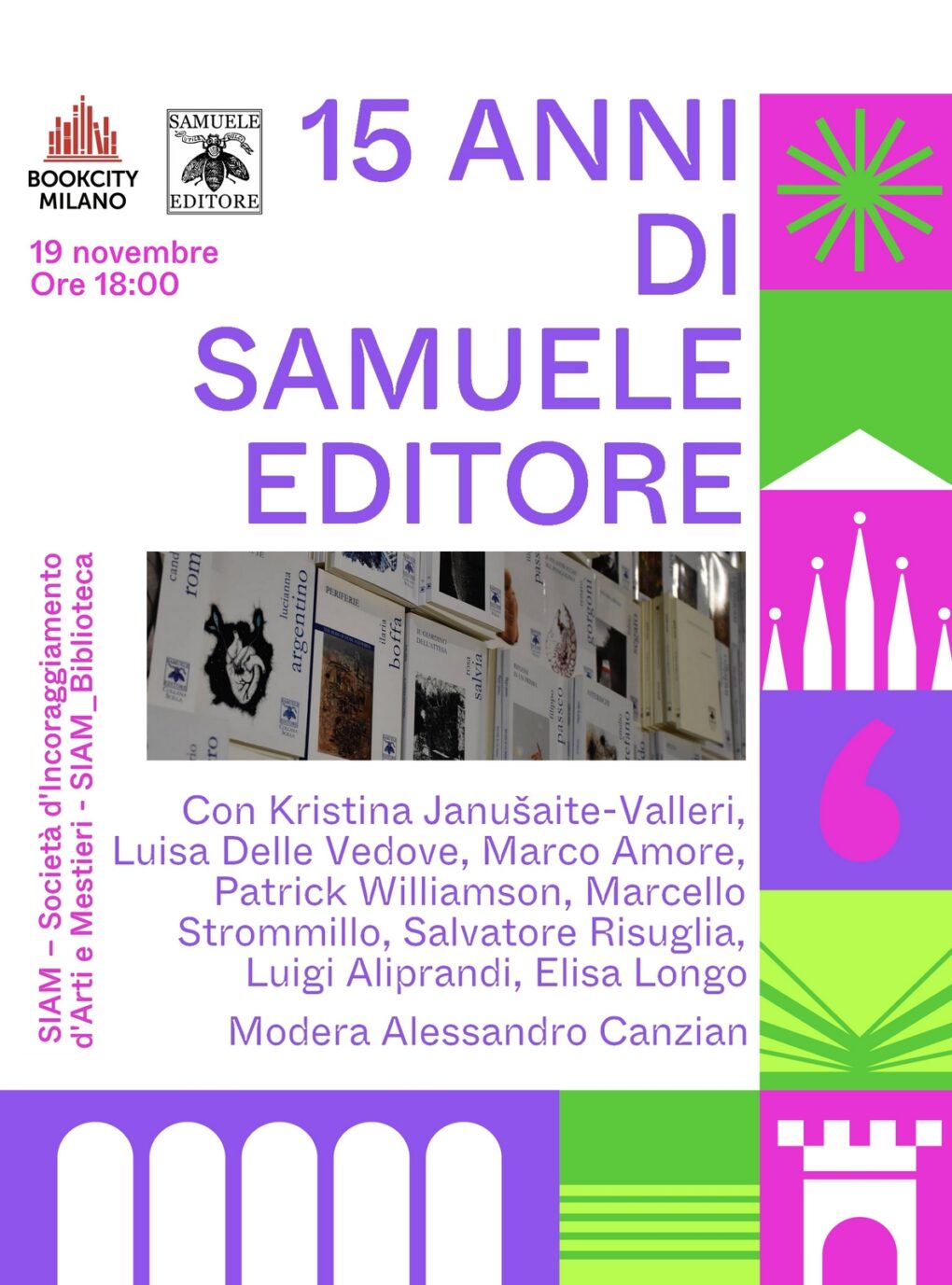 Scopri di più sull'articolo Bookcity Milano 2023: 15 anni di Samuele Editore – 19 novembre