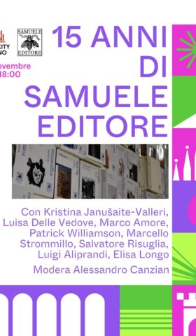 Scopri di più sull'articolo Bookcity Milano 2023: 15 anni di Samuele Editore – 19 novembre