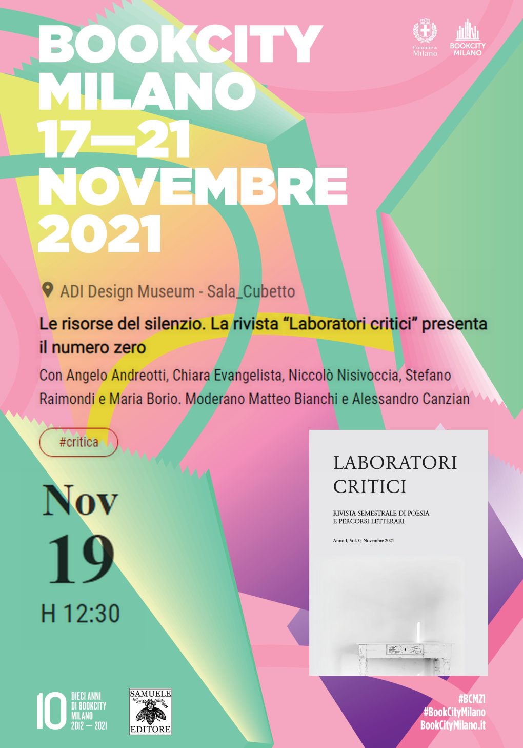 Scopri di più sull'articolo BookCity 2021: Le risorse del silenzio. La rivista “Laboratori critici” presenta il numero zero