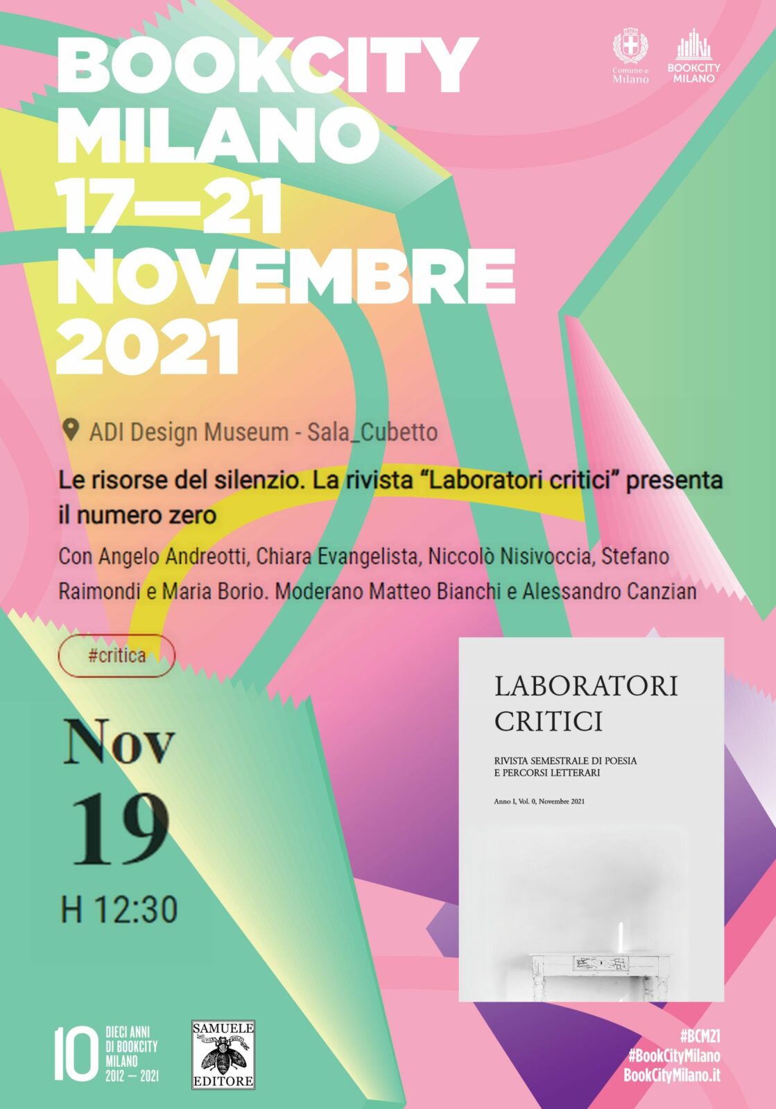 Al momento stai visualizzando BookCity 2021: Le risorse del silenzio. La rivista “Laboratori critici” presenta il numero zero