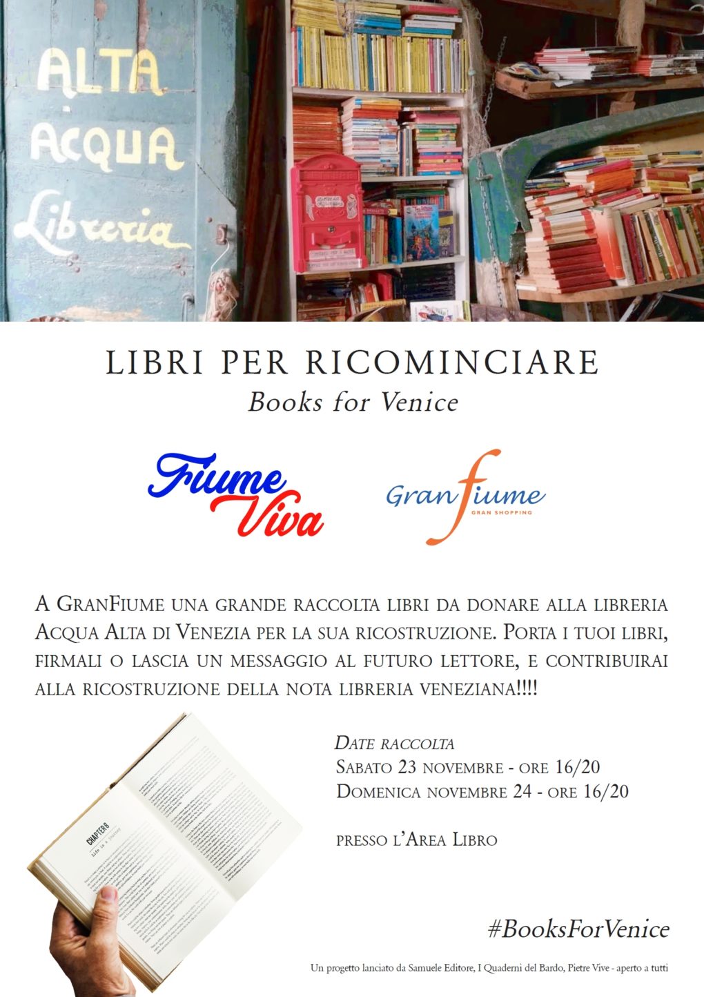 Scopri di più sull'articolo #BooksForVenice a GranFiume