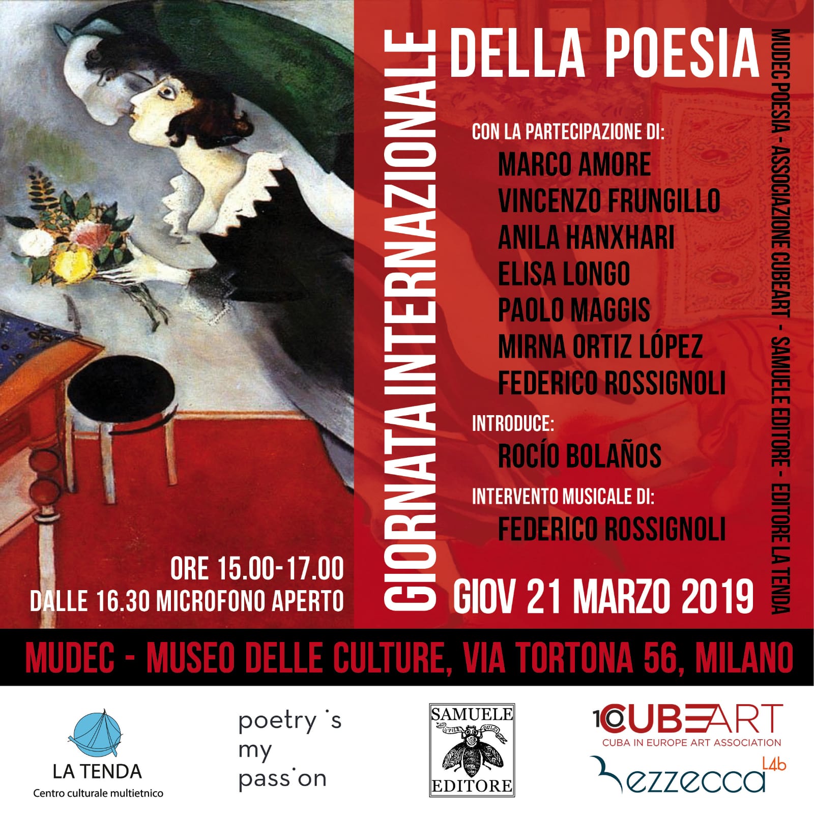 Al momento stai visualizzando Giornata Internazionale della Poesia – Milano 21 marzo