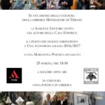 Scopri di più sull'articolo Maratona Poetica e Cena in libreria – 25 marzo, Trieste