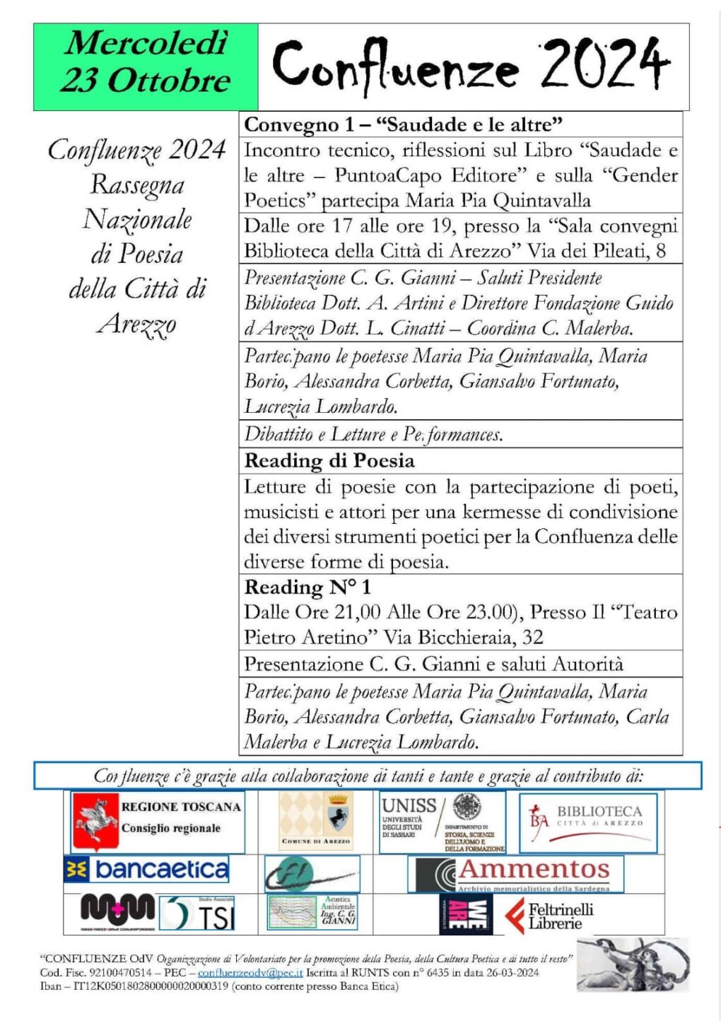 Scopri di più sull'articolo L’età verde alla Rassegna Nazionale di Poesia della Città di Arezzo – 23 ottobre