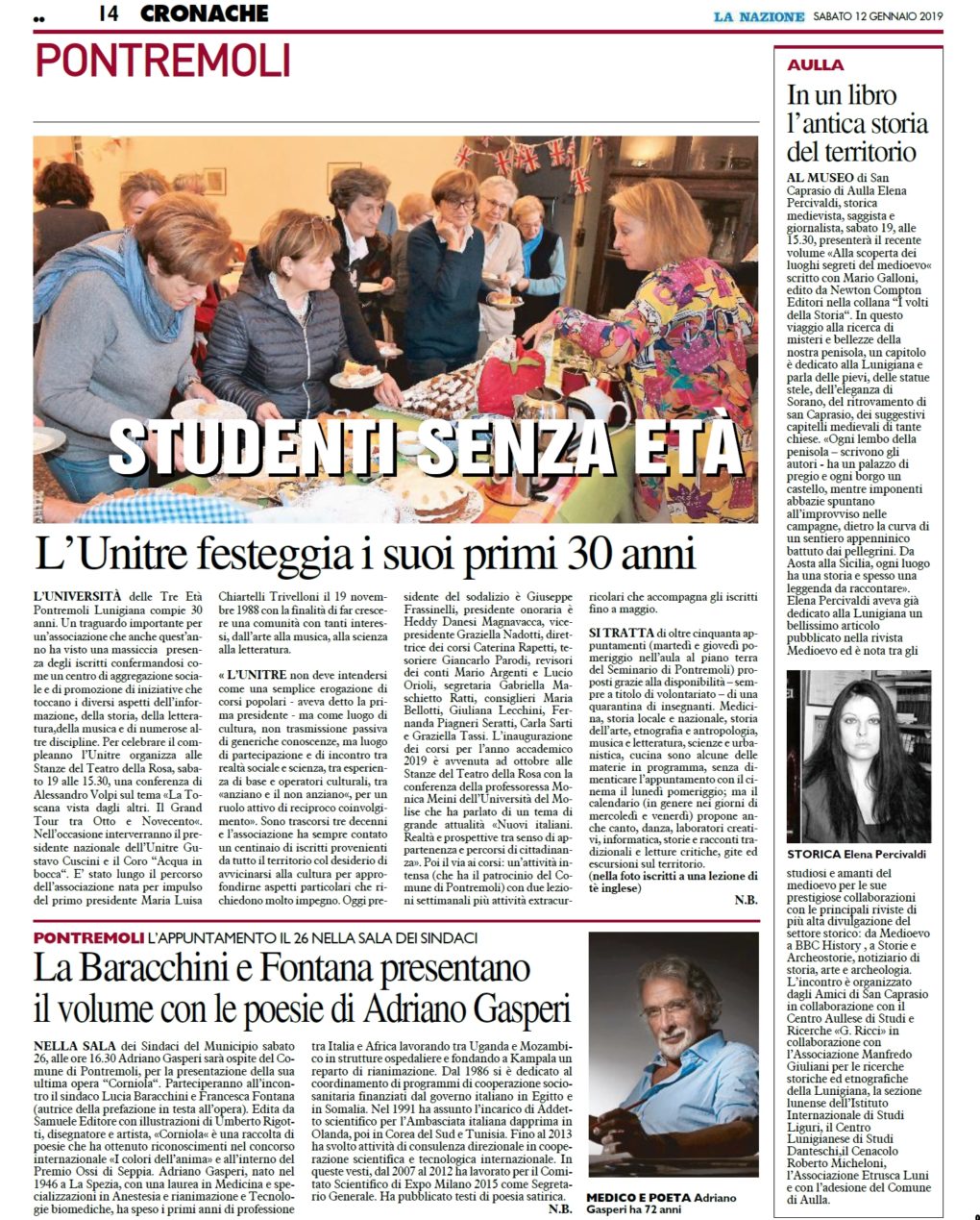 Scopri di più sull'articolo da La Nazione del 12 gennaio