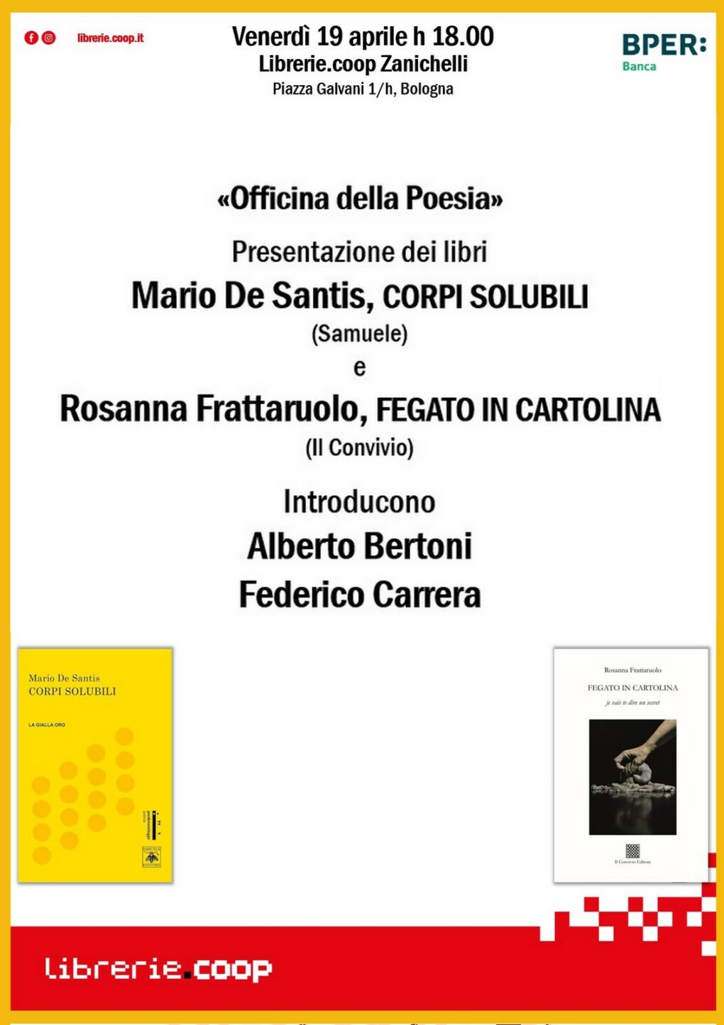 Scopri di più sull'articolo Corpi solubili a Bologna – 19 aprile