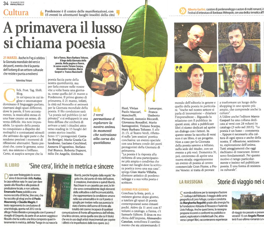 Scopri di più sull'articolo Da Il Friuli del 15 marzo