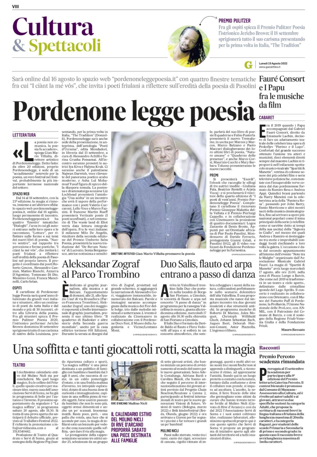 Scopri di più sull'articolo da Il Gazzettino del 15 agosto