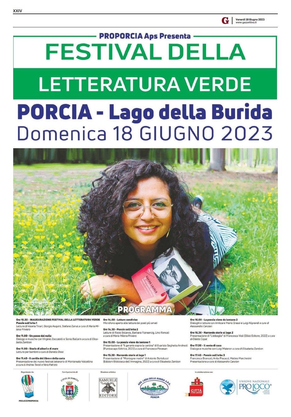 Scopri di più sull'articolo Il Festival della Letteratura Verde 2023 sul Gazzettino del 16 giugno