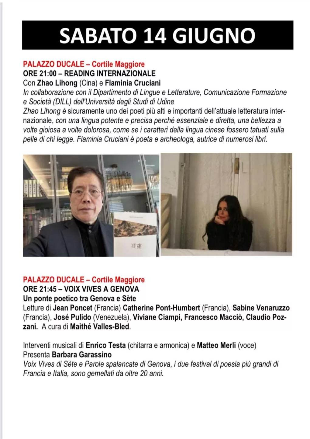 Scopri di più sull'articolo Dolori a Genova – 14 giugno