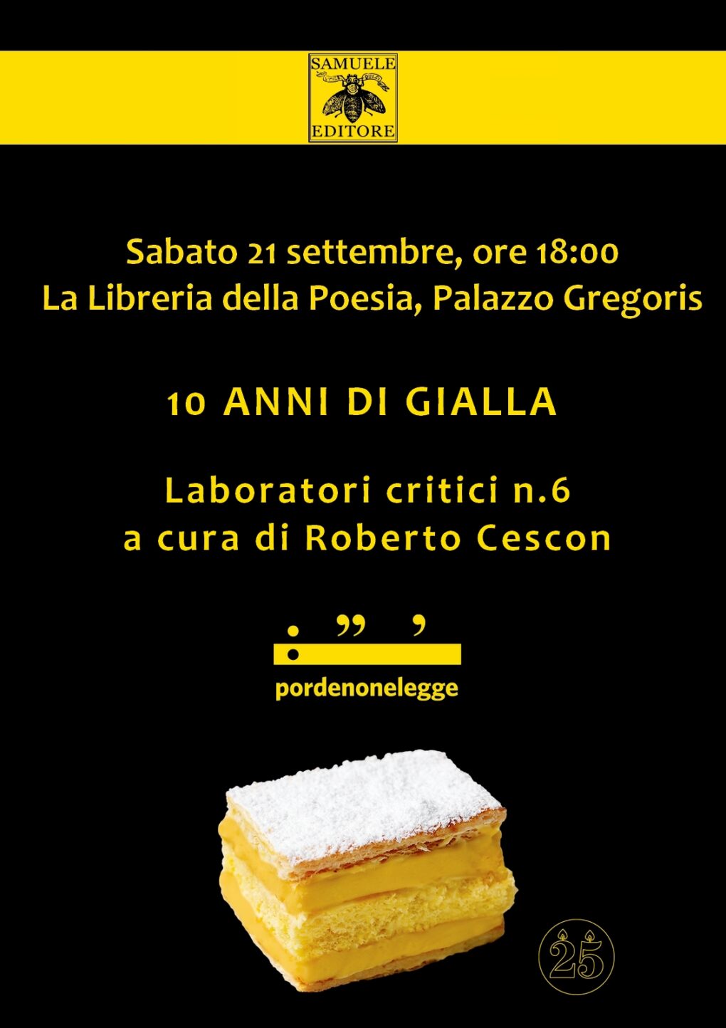 Scopri di più sull'articolo 10 anni di Gialla: Laboratori critici a Pordenonelegge – 21 settembre