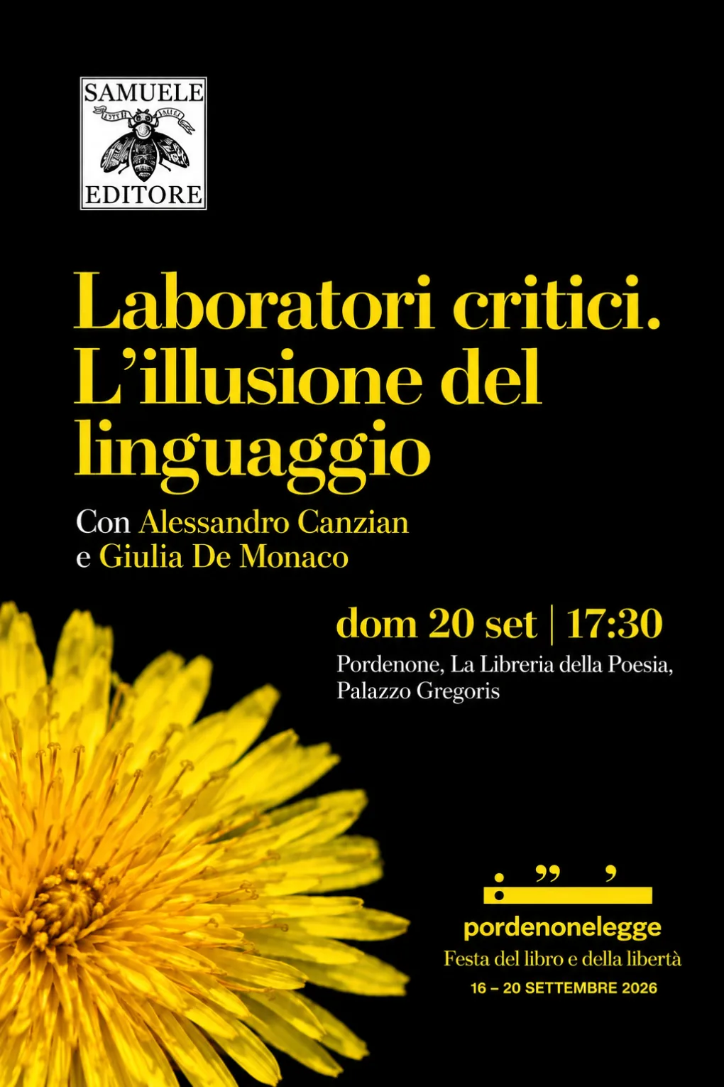 Scopri di più sull'articolo Pordenonelegge 2026: Laboratori critici – 20 settembre