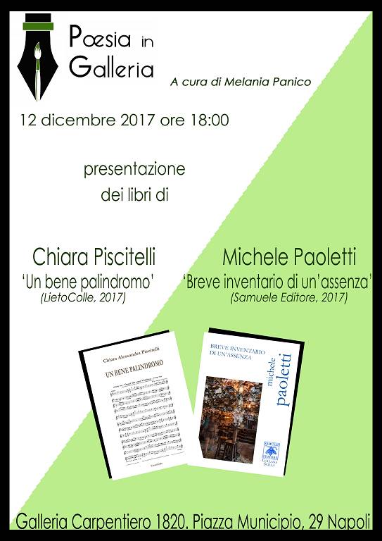 Al momento stai visualizzando Poesia in galleria – Napoli, 12 dicembre