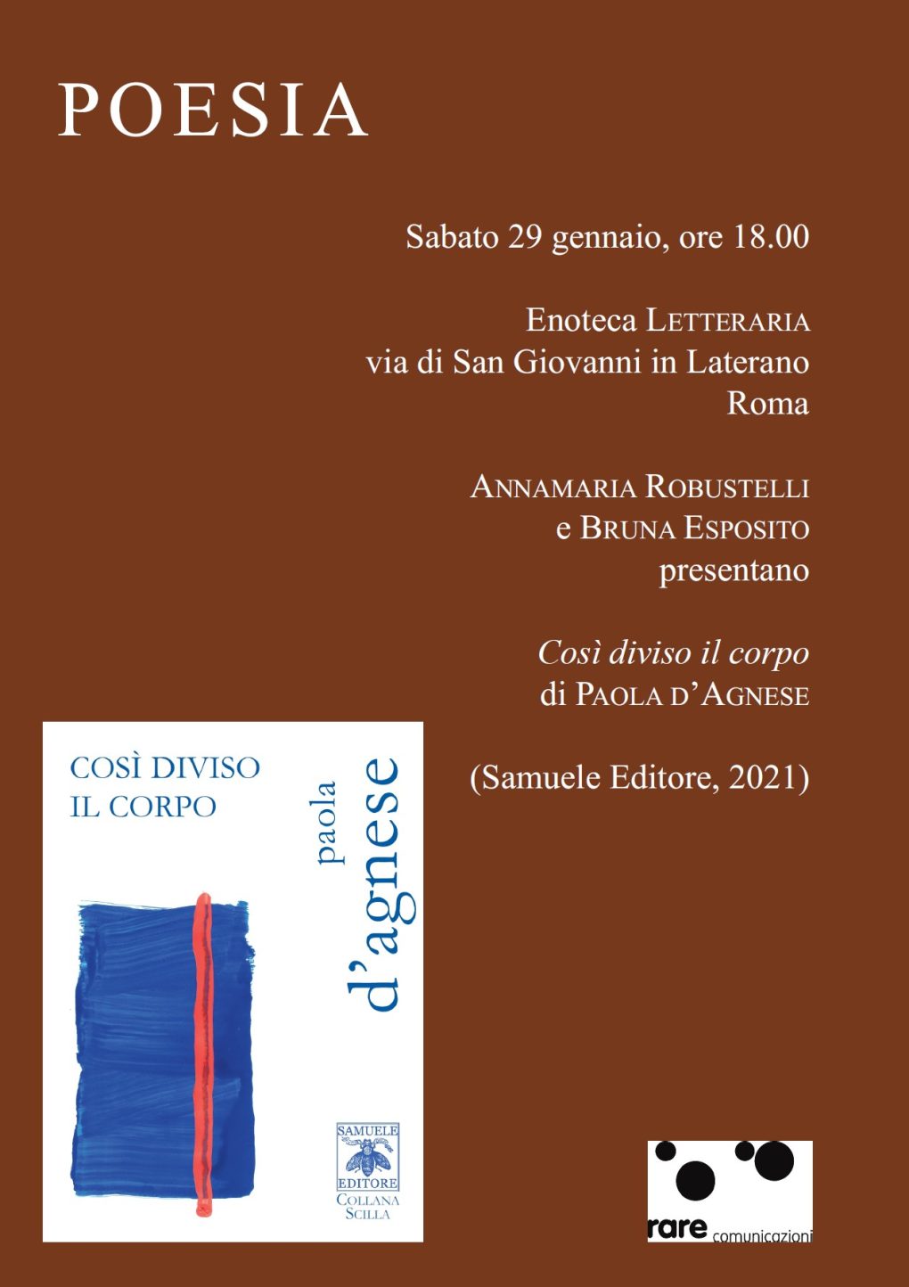 Scopri di più sull'articolo Così diviso il corpo a Roma – 29 gennaio