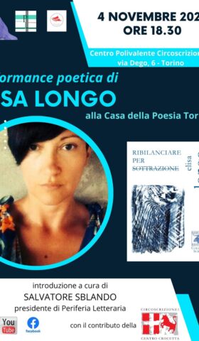 Scopri di più sull'articolo Ribilanciare per sottrazione alla Casa della Poesia di Torino – 4 novembre