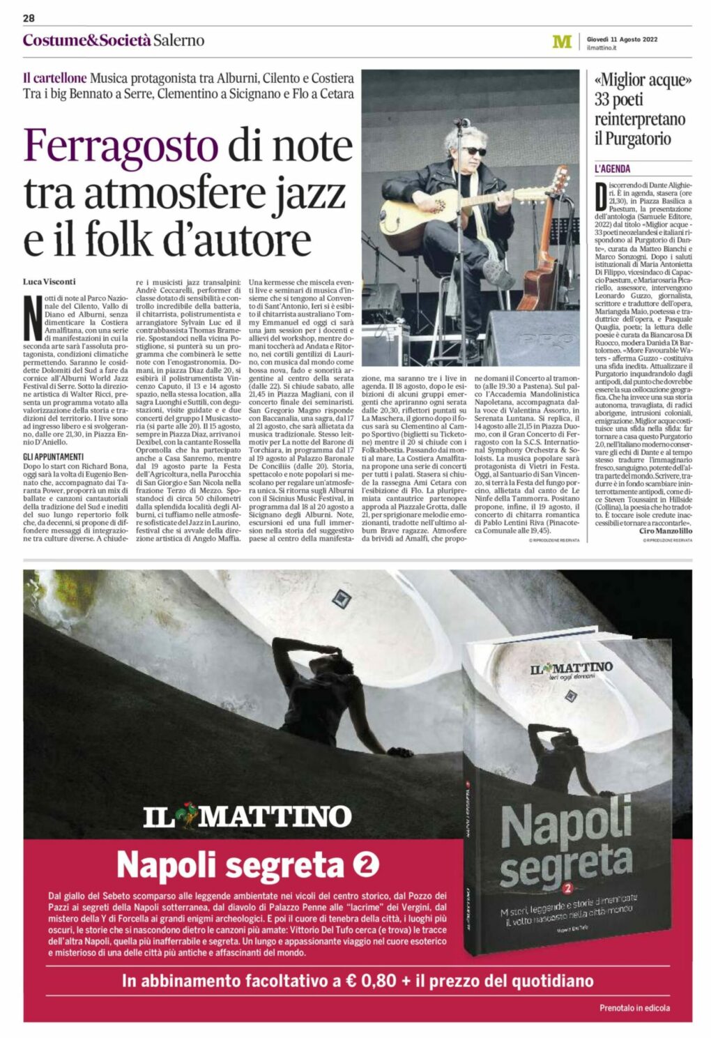 Scopri di più sull'articolo da Il Mattino dell’11 agosto