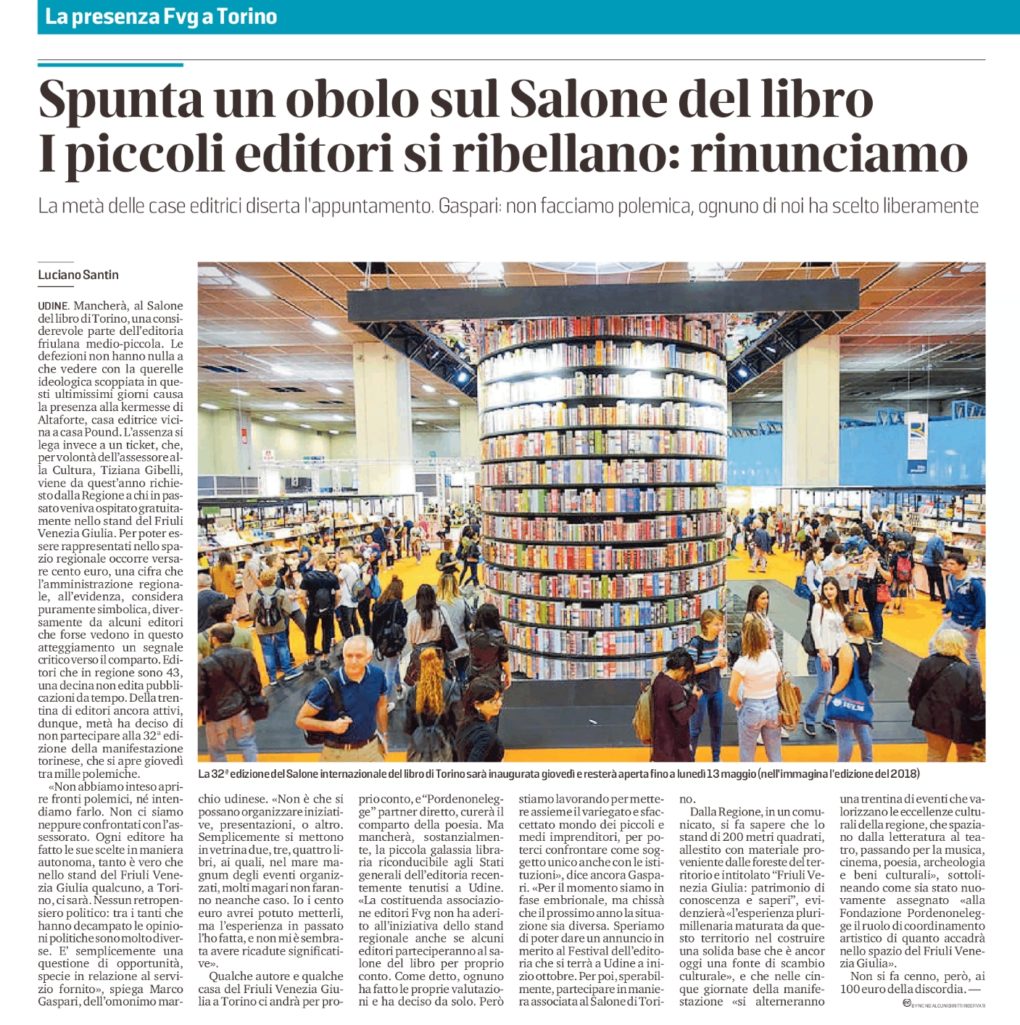 Scopri di più sull'articolo dal Messaggero Veneto del 7 maggio