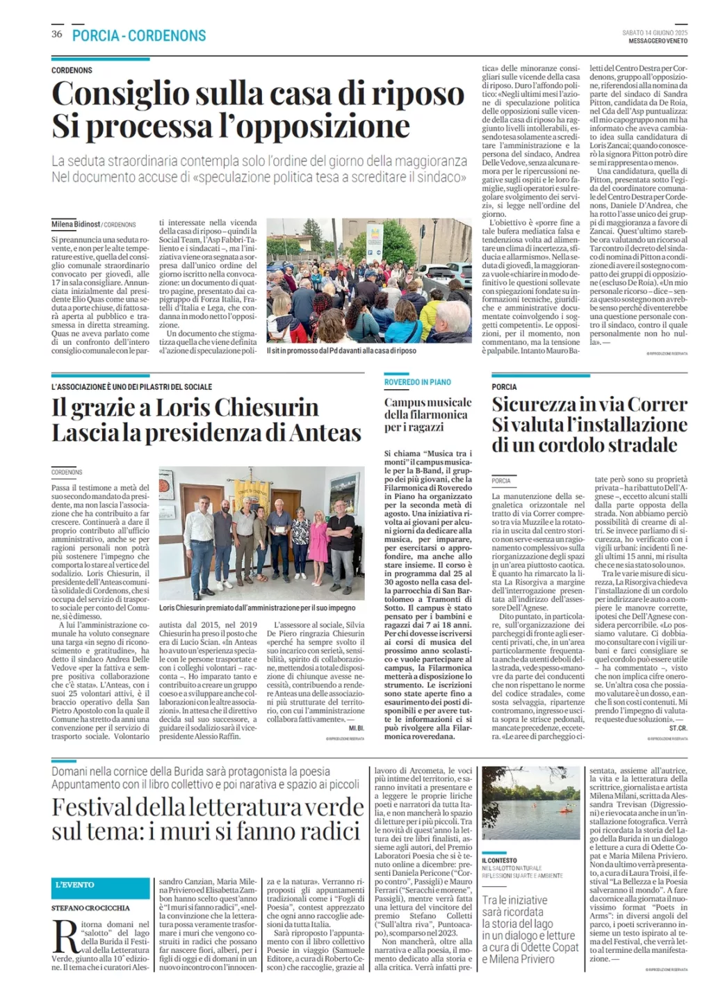 Scopri di più sull'articolo dal Messaggero Veneto del 14 giugno