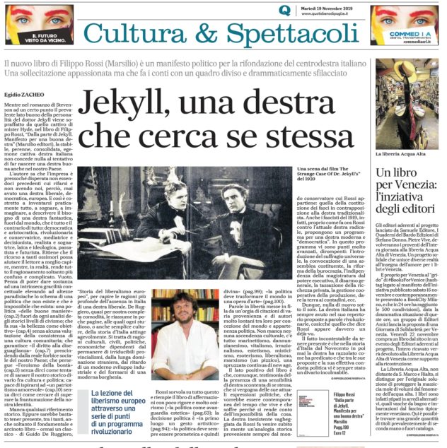 Scopri di più sull'articolo da Il Nuovo Quotidiano di Puglia del 19 novembre