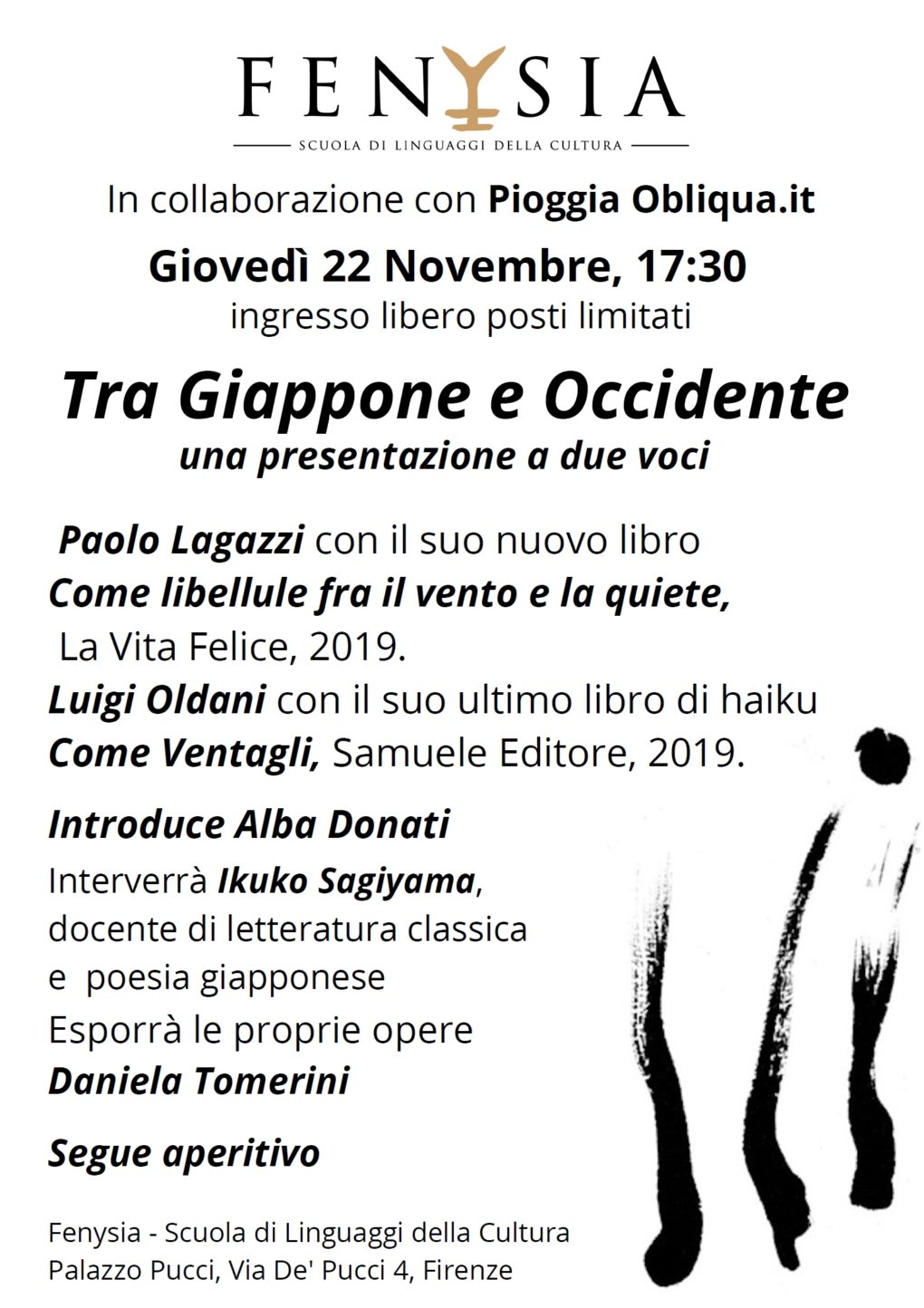 Scopri di più sull'articolo Come ventagli a Firenze – 22 novembre