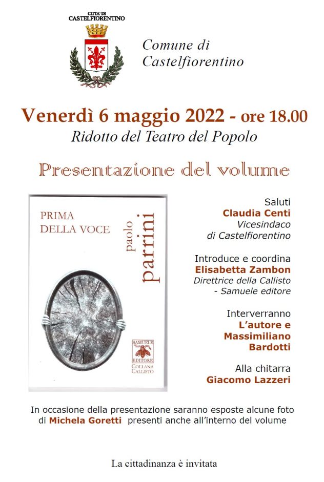 Scopri di più sull'articolo Prima della voce a Castelfiorentino – 6 maggio