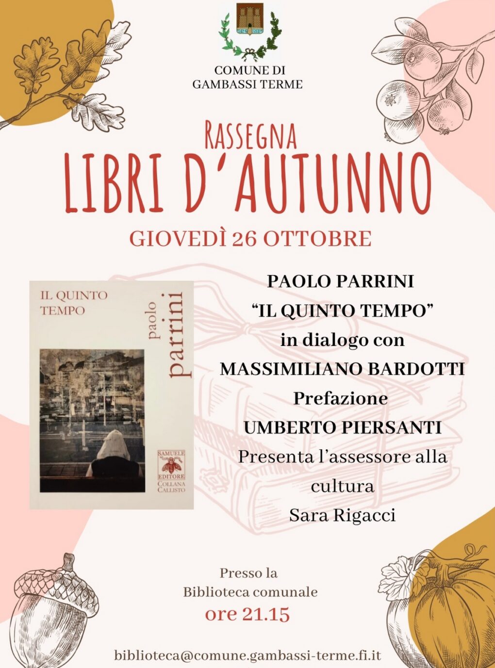 Scopri di più sull'articolo Il quinto tempo a Gambassi Terme – 26 ottobre