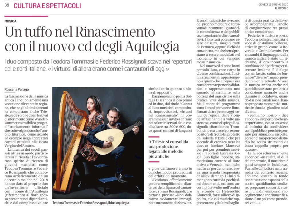 Scopri di più sull'articolo Rossignoli musicista e poeta