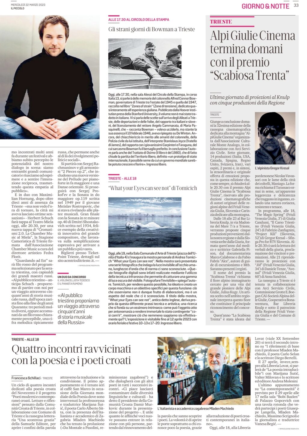 Scopri di più sull'articolo dal Piccolo del 22 marzo