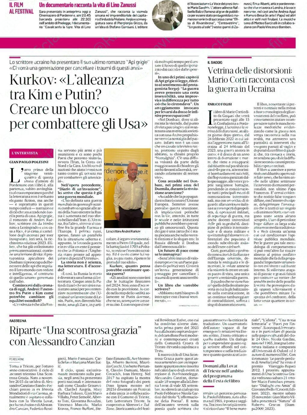 Scopri di più sull'articolo dal Piccolo del 14 settembre