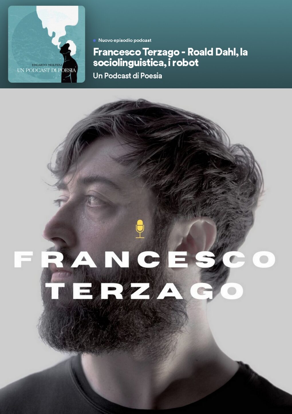 Scopri di più sull'articolo Francesco Terzago – un podcast di poesia